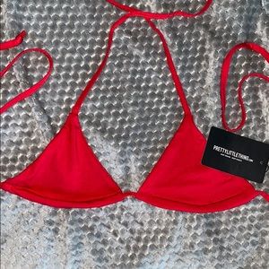 PLT red triangle bikini top! 💥